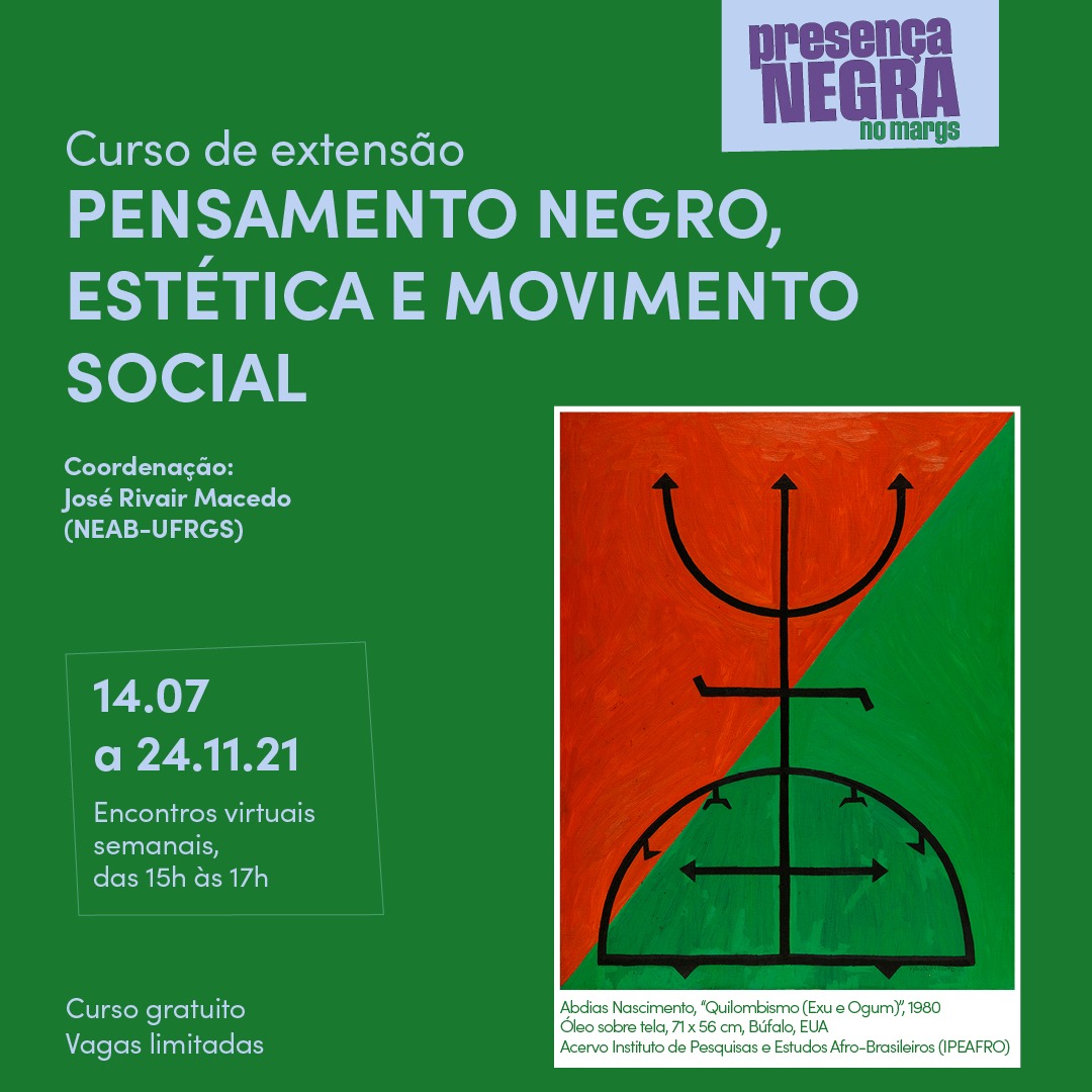Presença Negra no MARGS apresenta curso “Pensamento negro, estética e movimento social”, coordenado por José Rivair Macedo